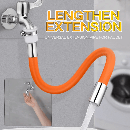 Flexible 360° Faucet Extension – Anti-Splash, Bendable, Universal Fit for Sink