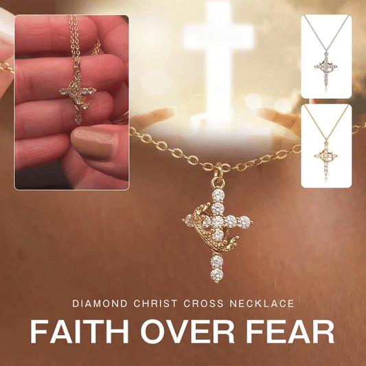 Crown of Faith™ Diamond Cross Necklace