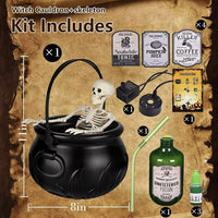 Witch Cauldron+Skeleton
