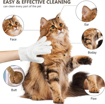 FurPure™ Rinse-Free Pet Care Gloves