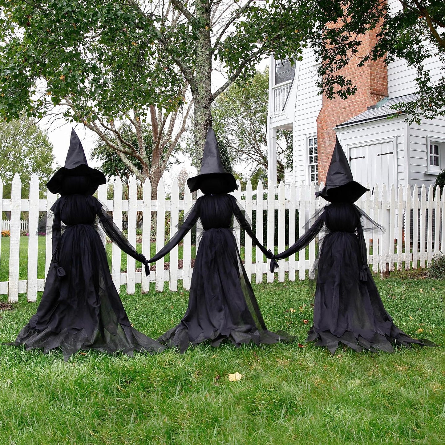 🧙‍♀️ SpookyGlow™ Halloween Witch Stake with Lights & Sound