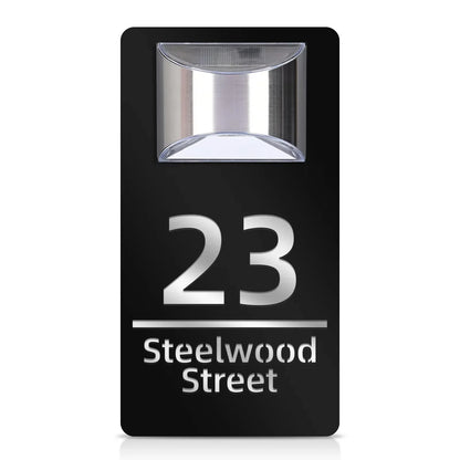 LumiSign™ Personalized Solar Modern House Plaque——Make Your Home Stand Out