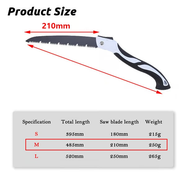 Pro-Grade Folding Saw with German SK5 Steel Blade