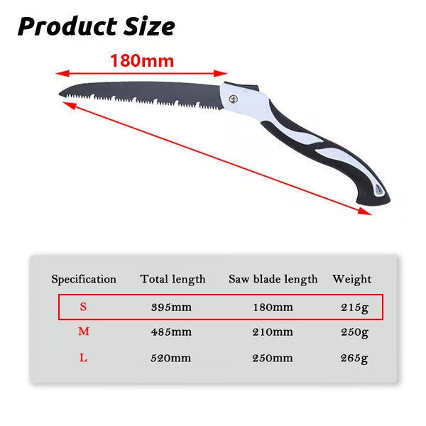 Pro-Grade Folding Saw with German SK5 Steel Blade