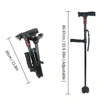 #1 Walking Cane – Premium Stability, Adjustable Height, and Comfort Grip for Seniors & Recovery