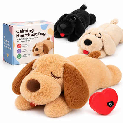 Heartbeat Comfort Puppy Plush – Calming Companion for Crate, Sleep & Alone Time