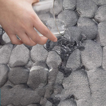 Cobblestone Embossed Bathroom Mat