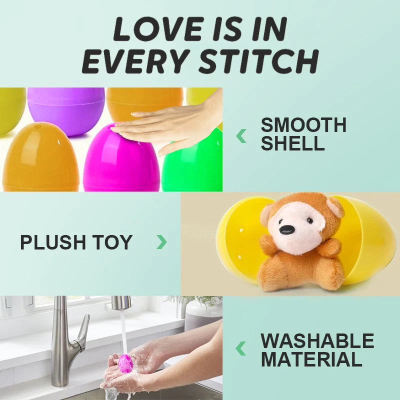 🎁Easter Hot Sale UP TO 70% OFF🎁Prefilled Surprise Easter Eggs with Plush Animal Toys