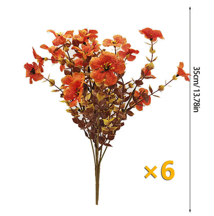 Floranel™ EverBloom Sunset Mums – Lifelike UV-Resistant Artificial Flowers for Fall Décor