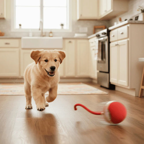 Rechargeable Automatic Smart Interactive Rolling Dog Ball Toy
