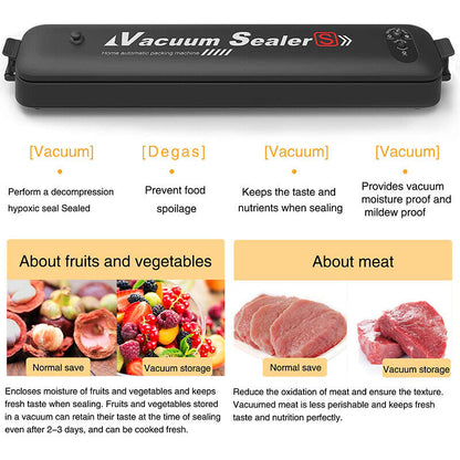 Automatic Vacuum Sealer Machine, Food Preservation With Seal Bags
