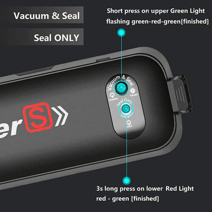 Automatic Vacuum Sealer Machine, Food Preservation With Seal Bags