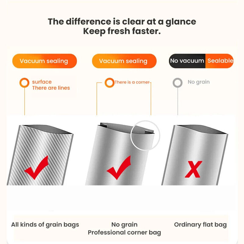 Automatic Vacuum Sealer Machine, Food Preservation With Seal Bags