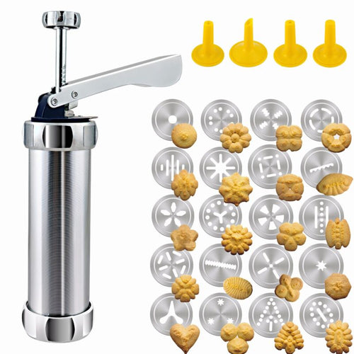 25 Pcs Cookie Press, Biscuit Maker, Cake Making & Decorating Kit