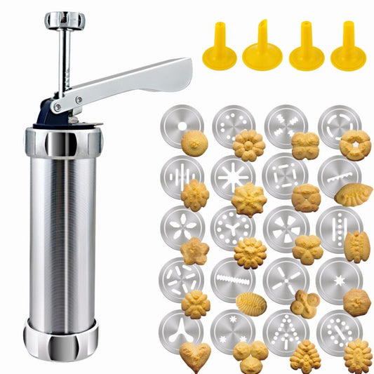 25 Pcs Cookie Press, Biscuit Maker, Cake Making & Decorating Kit
