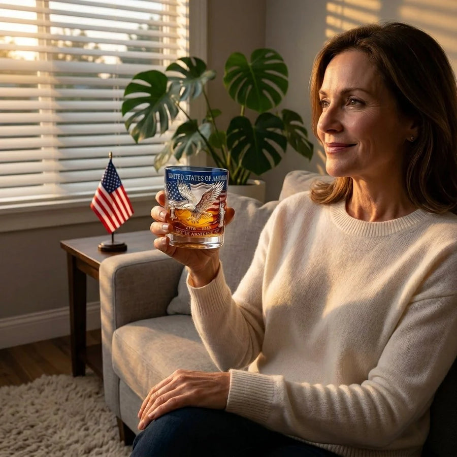 6. Trusted by thousands of patriotic families and collectors, this commemorative glass has quickly become one of the most popular keepsakes for the upcoming 250th Independence anniversary celebration.