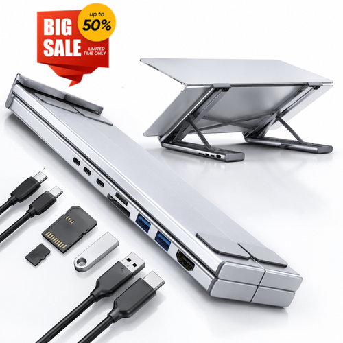 8-in-1 Laptop Docking Station & USB-C Hub